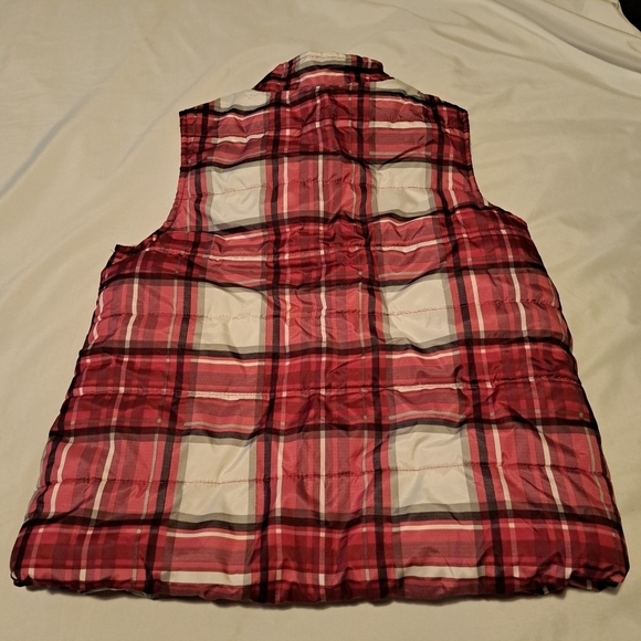 Gymboree Outlet girls size Large or 10-12 plaid zip up vest - Picture 3 of 4